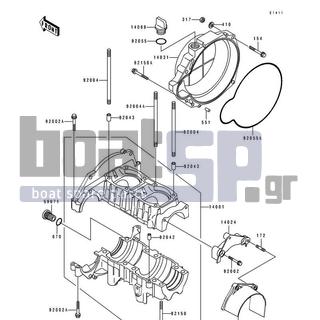 KAWASAKI - 550 SX 1994 - Engine/Transmission - Crankcase