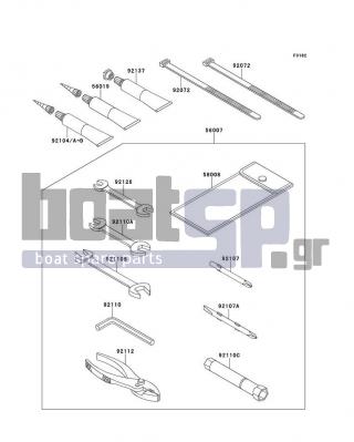 KAWASAKI - ULTRA 300X 2013 -  - Owner's Tools - 92126-004 - TOOL-WRENCH,OPEN END,8X10