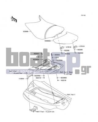 KAWASAKI - ULTRA 300X 2013 - Εξωτερικά Μέρη - Seat