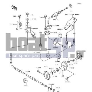 KAWASAKI - 750 SS 1994 - Frame - Cables