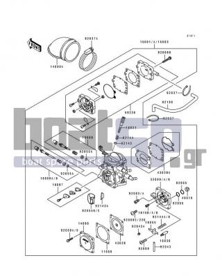 KAWASAKI - 750 SS 1994 - Engine/Transmission - Carburetor - 92143-3727 - COLLAR