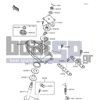 KAWASAKI - 750 SS 1994 - Body Parts - Handle Pole - 92071-3792 - GROMMET