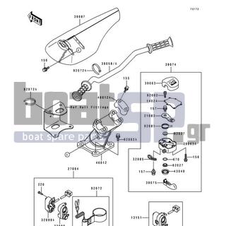 KAWASAKI - 750 SS 1994 - Body Parts - Handlebar - 156R0525 - BOLT-WP,5X25