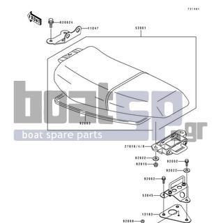 KAWASAKI - 750 SS 1994 - Body Parts - Seat(KAW22252 94) - 92002-3774 - BOLT,8X25