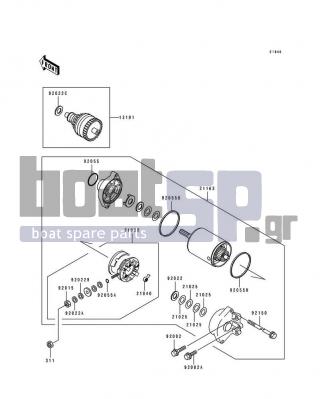 KAWASAKI - 750 SS 1994 - Electrical - Starter Motor - 92022-1132 - WASHER,9.1X18X0.8