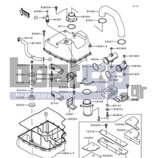 KAWASAKI - 750 SS 1994 - Exhaust - Water Muffler