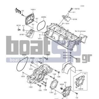 KAWASAKI - ULTRA LX 2013 - Engine/Transmission - Engine Cover(s) - 92150-3729 - BOLT,6X18