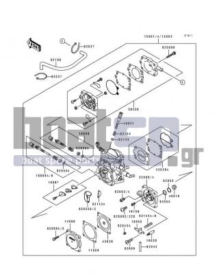 KAWASAKI - 750 SX 1994 - Engine/Transmission - Carburetor - 92043-3712 - PIN,THROTTLE STOP SCREW