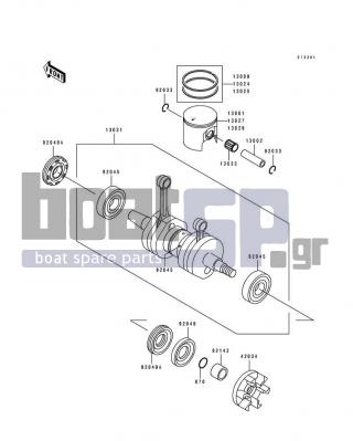 KAWASAKI - 750 SX 1994 - Engine/Transmission - Crankshaft/Piston(s)(JS750-A3/A4)