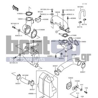 KAWASAKI - 750 SX 1994 - Exhaust - Muffler(s)