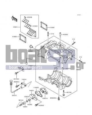 KAWASAKI - SC 1994 - Engine/Transmission - Crankcase - 92043-1037 - PIN,DOWEL,10X14