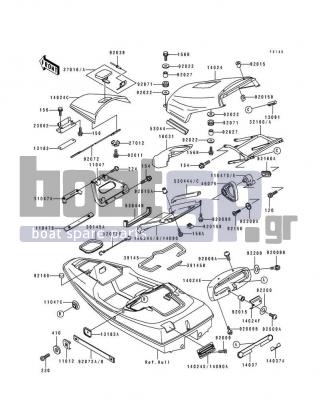 KAWASAKI - SC 1994 - Frame - Hull Fittings - 92015-3799 - NUT,5MM