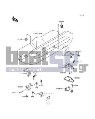 KAWASAKI - SC 1994 - Body Parts - Seat - 92144-3731 - SPRING