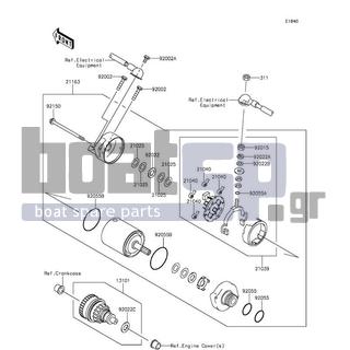 KAWASAKI - ULTRA LX 2013 - Electrical - Starter Motor