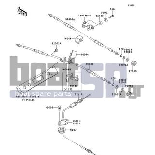 KAWASAKI - STX-15F 2012 - Frame - Cables