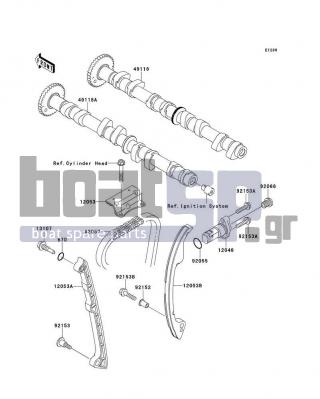 KAWASAKI - STX-15F 2012 - Engine/Transmission - Camshaft(s)/Tensioner