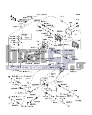 KAWASAKI - STX-15F 2012 - Engine/Transmission - Cooling - 39067-3707 - COOLER-OIL