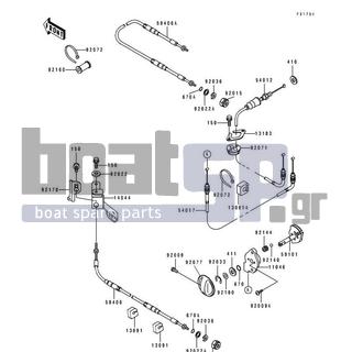 KAWASAKI - SUPER SPORT XI 1994 - Πλαίσιο - Cables(JH750-B2/B3) - 92071-3790 - GROMMET,HARNESS