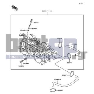 KAWASAKI - SUPER SPORT XI 1994 - Engine/Transmission - Carburetor