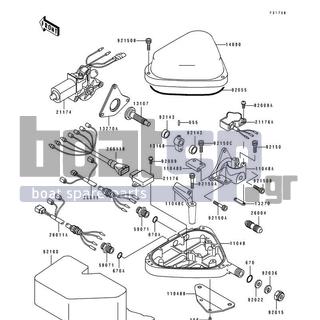 KAWASAKI - SUPER SPORT XI 1994 - Electrical - Control(JH750-B2/B3) - 26011-3809 - WIRE-LEAD,MOTOR CONTROL