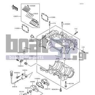 KAWASAKI - SUPER SPORT XI 1994 - Engine/Transmission - Crankcase