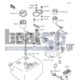 KAWASAKI - SUPER SPORT XI 1994 - Electrical - Meters(JH750-B2/B3) - 92072-3778 - BAND