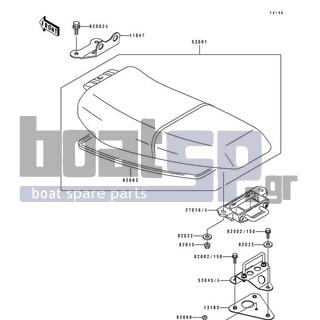 KAWASAKI - SUPER SPORT XI 1994 - Body Parts - Seat