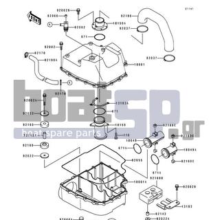 KAWASAKI - SUPER SPORT XI 1994 - Exhaust - Water Muffler