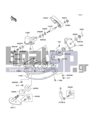 KAWASAKI - STX-15F 2012 - Εξωτερικά Μέρη - Handle Pole