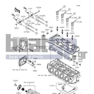 KAWASAKI - JET SKIΒ® ULTRAΒ® 310R 2016 - Πλαίσιο - Ignition System - 92070-3707 - PLUG-SPARK,PMR9B(NGK)