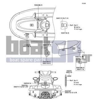 KAWASAKI - STX-15F 2012 - Πλαίσιο - Labels