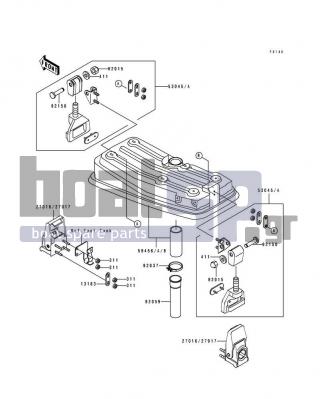 KAWASAKI - TS 1994 - Engine/Transmission - Engine Hood