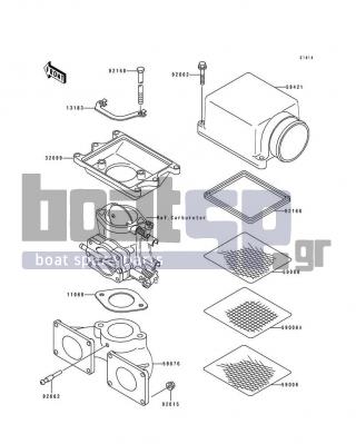 KAWASAKI - TS 1994 - Engine/Transmission - Flame Arrester - 92160-3704 - DAMPER