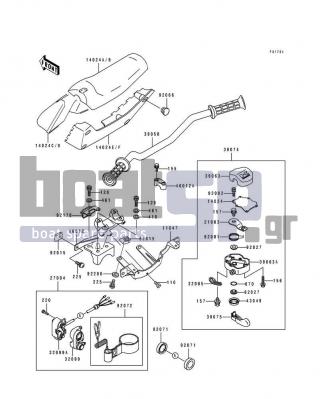 KAWASAKI - TS 1994 - Body Parts - Handlebar(JF650-B5/B6) - 92071-3771 - GROMMET