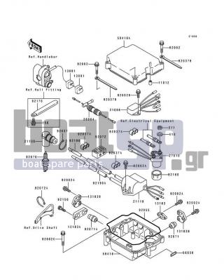 KAWASAKI - TS 1994 - Frame - Ignition System(JF650-B3/B4/B5/B6) - 92071-3765 - GROMMET,ELECTRIC CASE