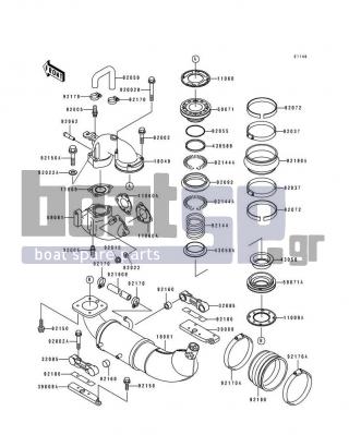 KAWASAKI - TS 1994 - Εξατμίσεις - Muffler(s)