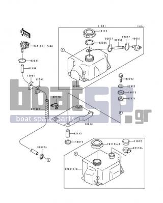 KAWASAKI - TS 1994 - Body Parts - Oil Tank(KAW42718 92&NAMI.) - 52001-3714 - TANK-OIL