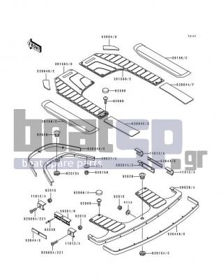 KAWASAKI - TS 1994 - Body Parts - Pads - 11012-3748 - CAP,SIDE BUMPER