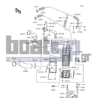 KAWASAKI - JET SKIΒ® ULTRAΒ® 310R 2016 - Frame - Inter Cooler