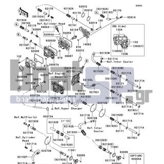 KAWASAKI - ULTRA 300LX 2012 - Κινητήρας/Κιβώτιο Ταχυτήτων - Cooling - 92171-3720 - CLAMP,26MM