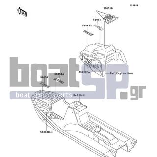 KAWASAKI - X2 1994 - Body Parts - Decals(JF650-A9)