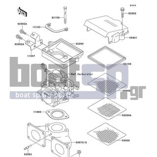 KAWASAKI - X2 1994 - Κινητήρας/Κιβώτιο Ταχυτήτων - Flame Arrester