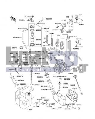 KAWASAKI - X2 1994 - Body Parts - Fuel Tank - 49065-3701 - FILTER-OIL