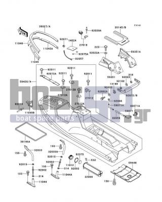 KAWASAKI - X2 1994 - Frame - Hull - 11045-3712 - BRACKET,BUMPER,RH