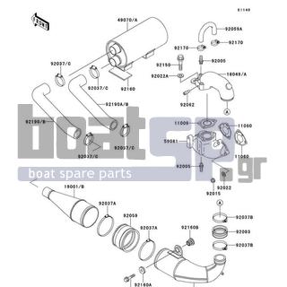 KAWASAKI - X2 1994 - Exhaust - Muffler(s)