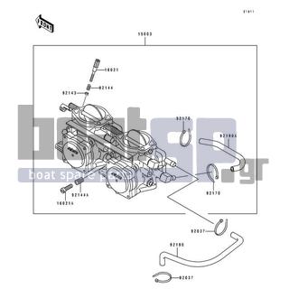 KAWASAKI - XIR 1994 - Engine/Transmission - Carburetor - 92144-3706 - SPRING,THROTTLE STOP SCREW