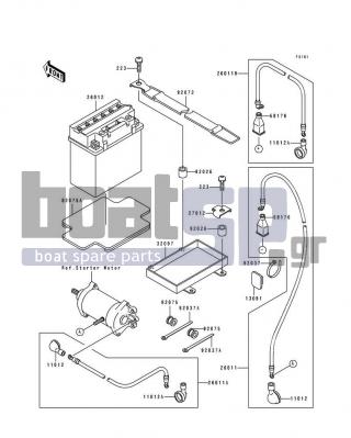 KAWASAKI - XIR 1994 - Electrical - Electrical Equipment - 11012-3726 - CAP,LEAD WIRE