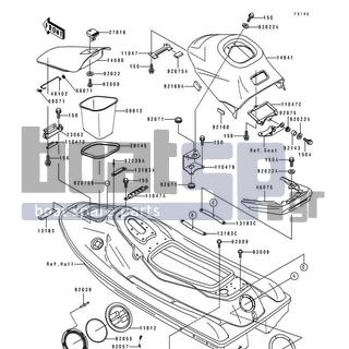 KAWASAKI - XIR 1994 - Frame - Hull Fittings