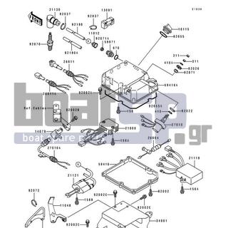 KAWASAKI - XIR 1994 - Frame - Ignition System - 21130-3706 - CAP-SPARK PLUG