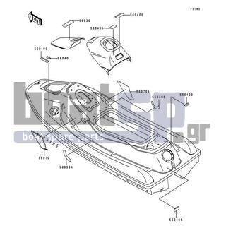 KAWASAKI - XIR 1994 - Frame - Labels - 56070-3753 - LABEL-WARNING,IMPORTANT SAFETY